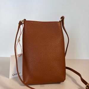 Quince Leather Cell Phone Crossbody